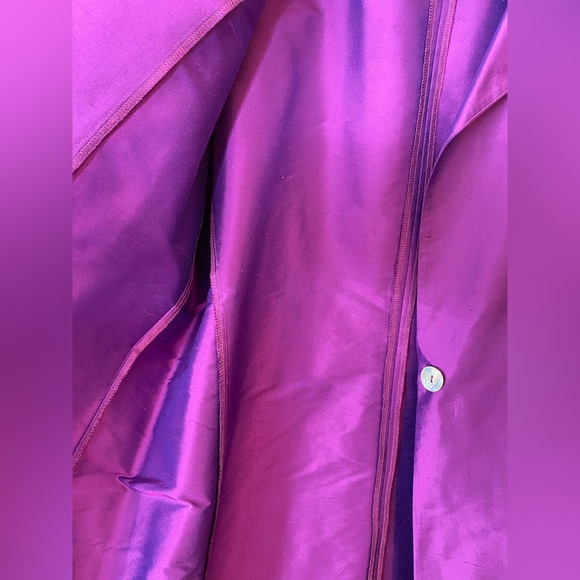 Mariko Silk Jacket in Dark Magenta Size L - Picture 8 of 10